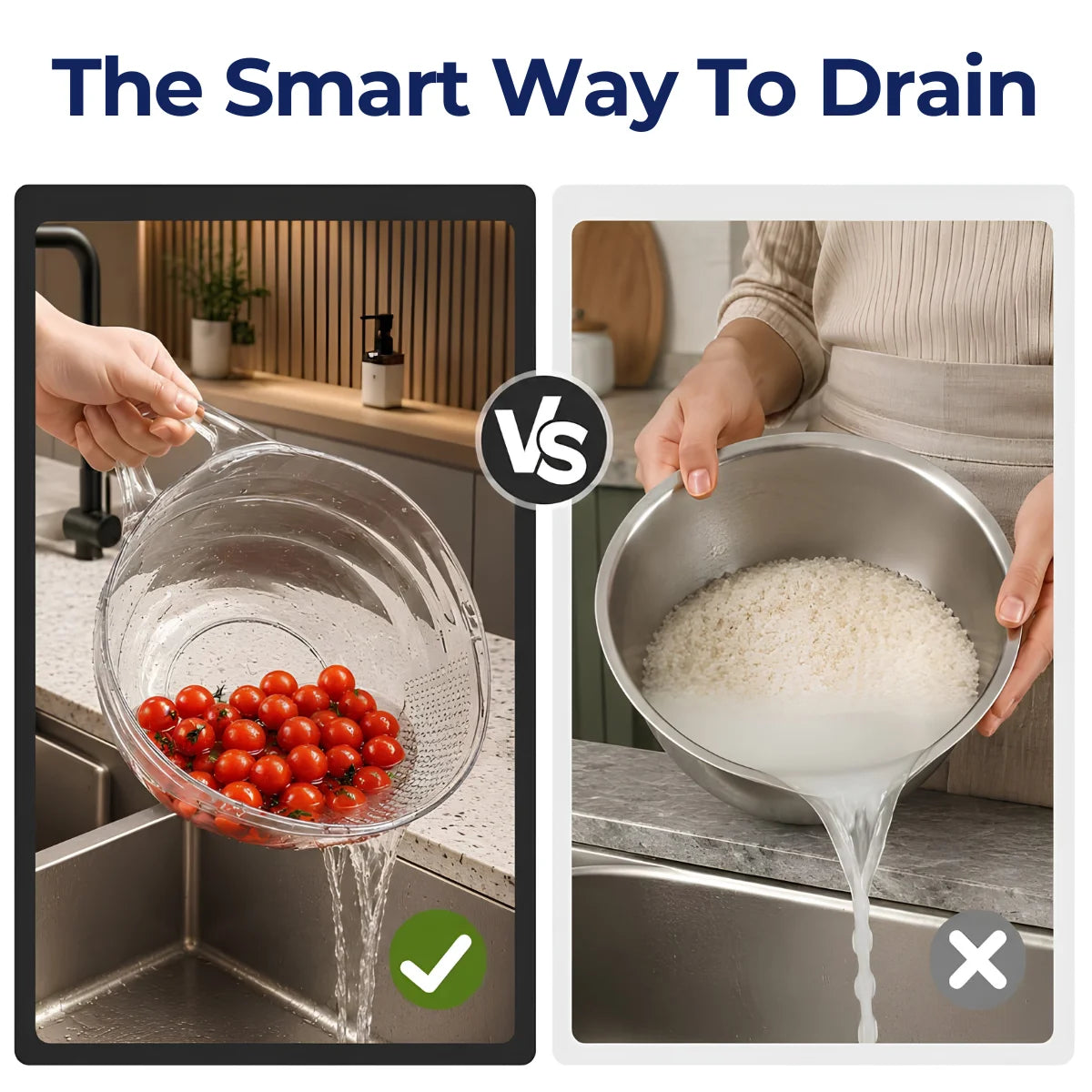 EasyRinse™ Drain Bowl