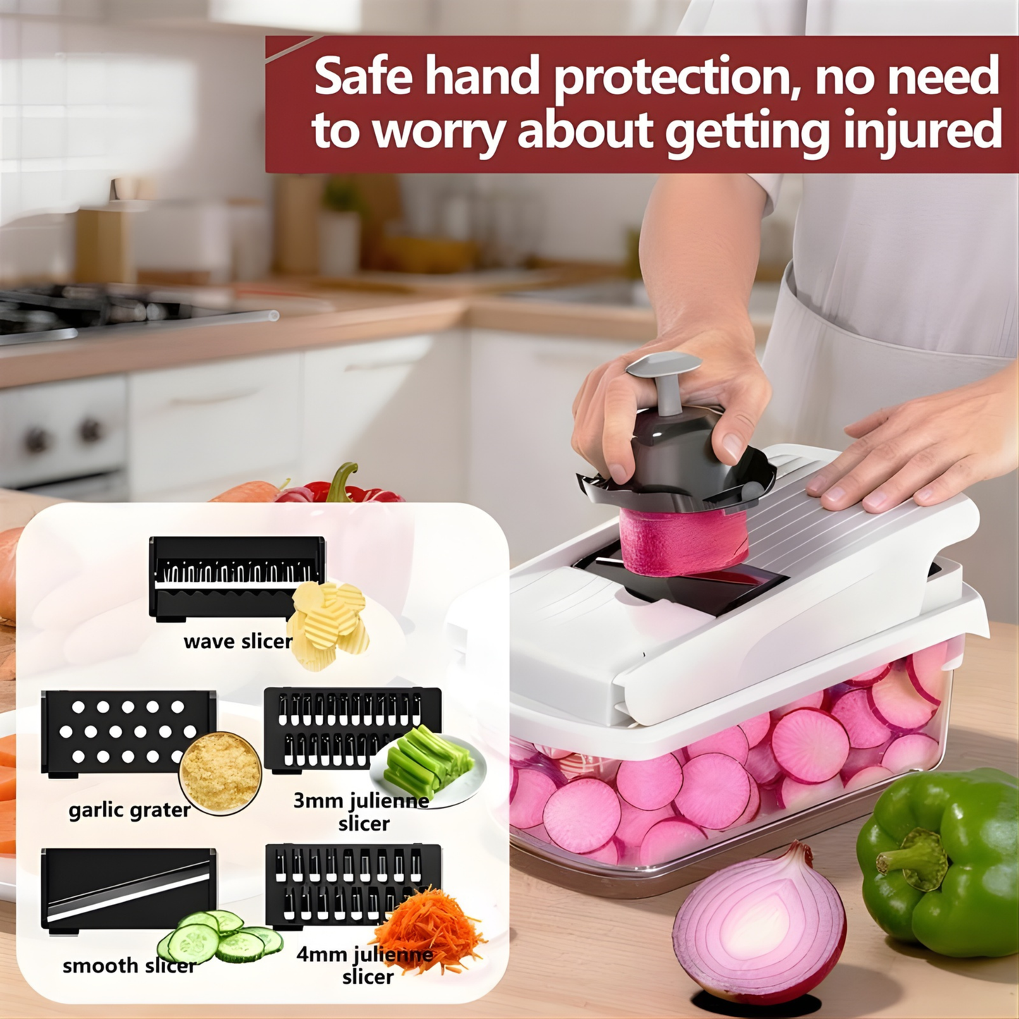 SliceMaster™ 15-in-1 Vegetable Chopper