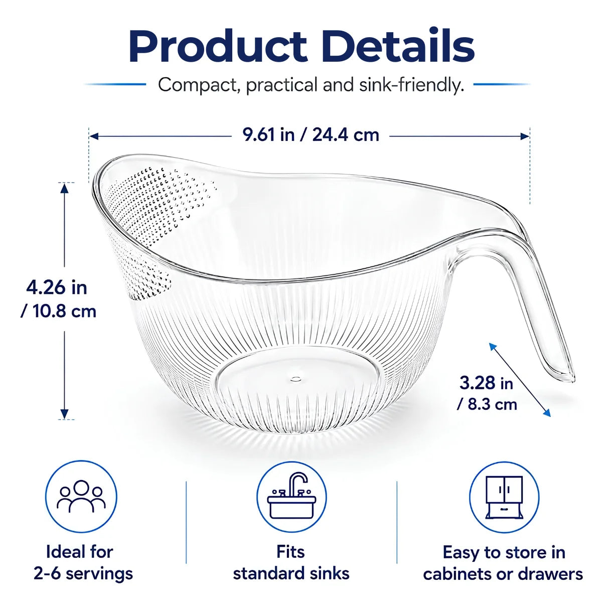 EasyRinse™ Drain Bowl